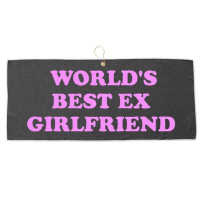 WorldS Best Ex Girlfriend Apparel Large Microfiber Waffle Golf Towel