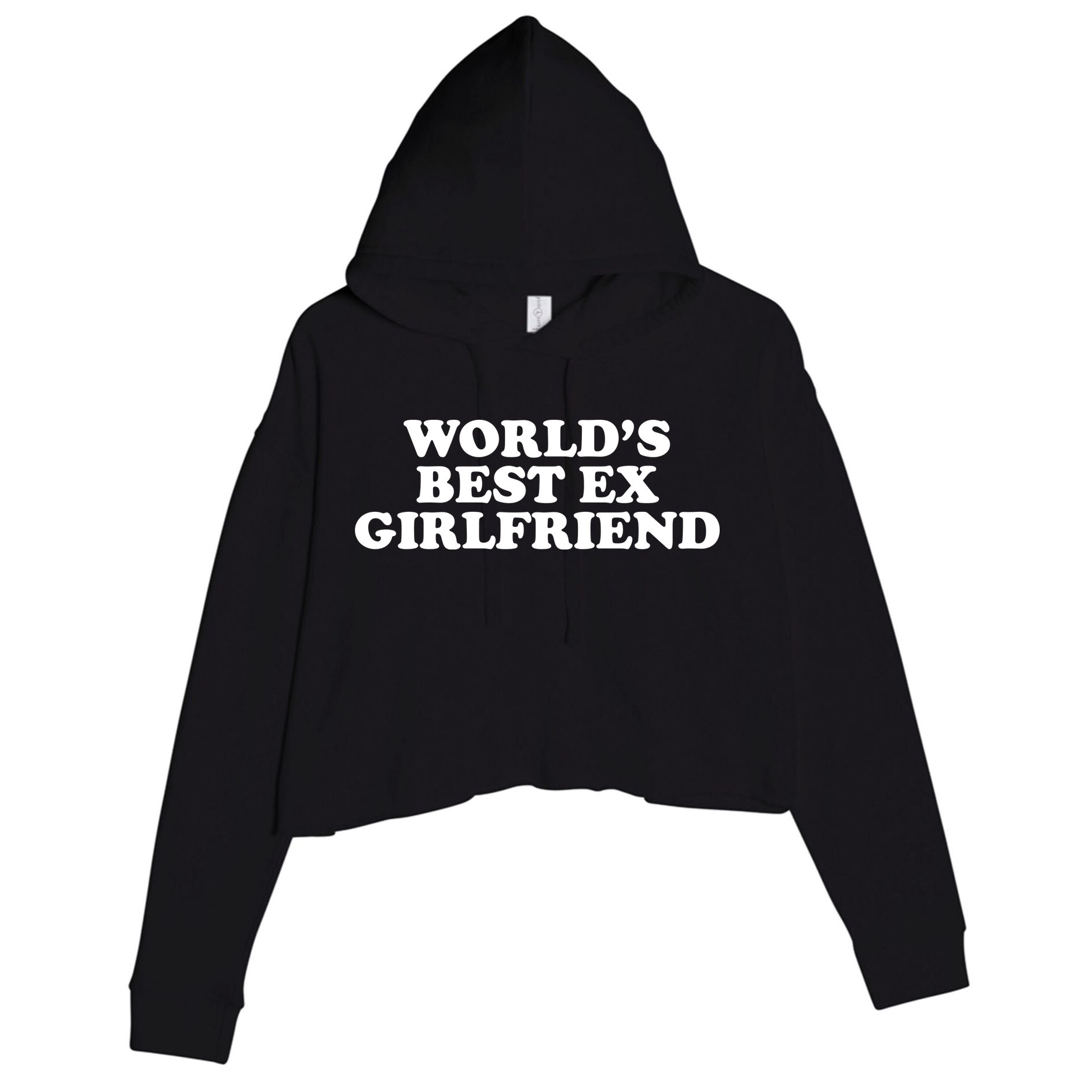 World's Best Ex Girlfriend Funny Gift Crop Fleece Hoodie