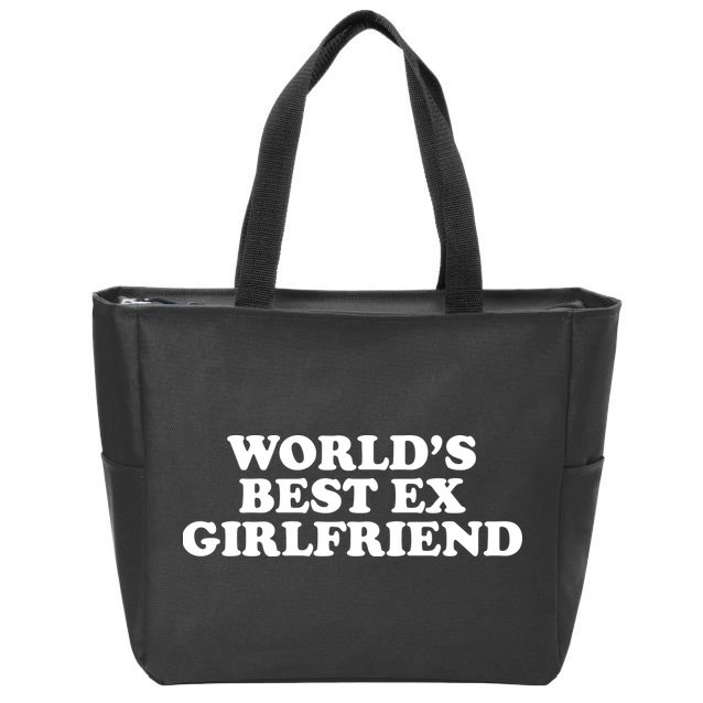 World's Best Ex Girlfriend Funny Gift Zip Tote Bag