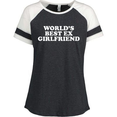 World's Best Ex Girlfriend Funny Gift Enza Ladies Jersey Colorblock Tee