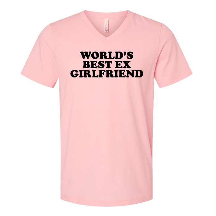 World's Best Ex Girlfriend Funny Gift V-Neck T-Shirt