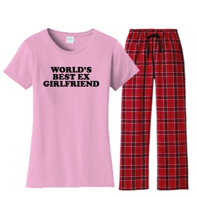 World's Best Ex Girlfriend Funny Gift Women's Flannel Pajama Set