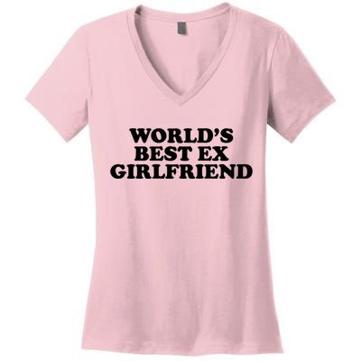 World's Best Ex Girlfriend Funny Gift Women's V-Neck T-Shirt