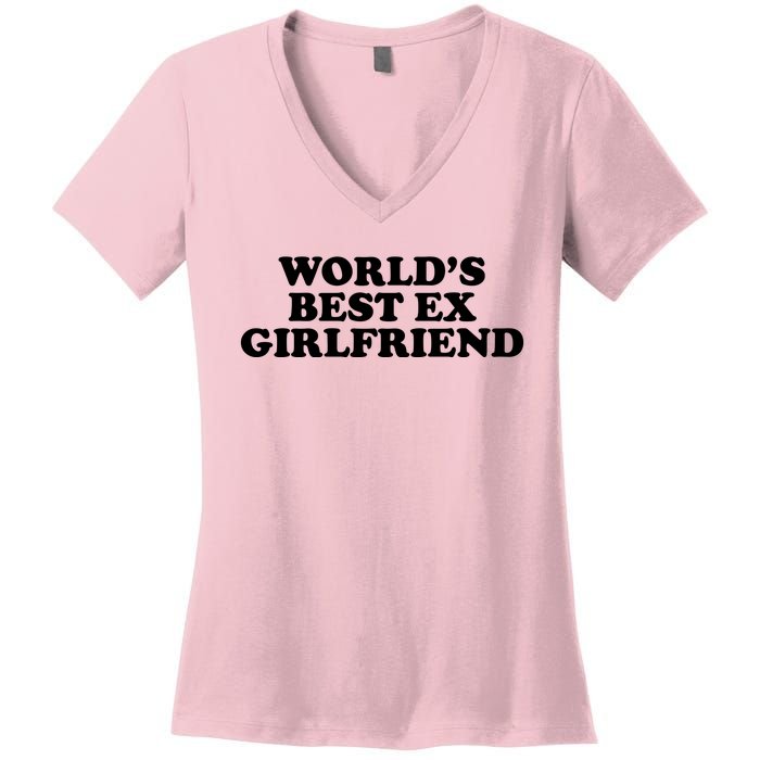 World's Best Ex Girlfriend Funny Gift Women's V-Neck T-Shirt