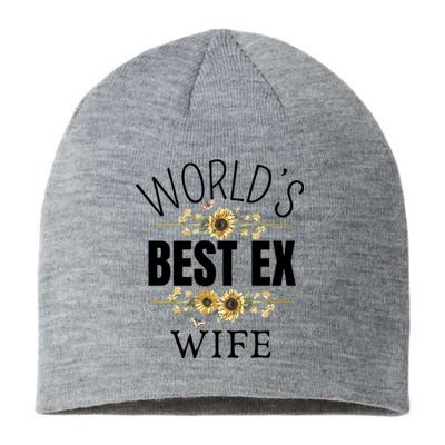 WorldS Best Ex Wife Sarcastic Divorcee Sayings Sustainable Beanie