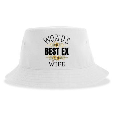 WorldS Best Ex Wife Sarcastic Divorcee Sayings Sustainable Bucket Hat