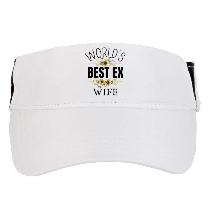 WorldS Best Ex Wife Sarcastic Divorcee Sayings Adult Drive Performance Visor