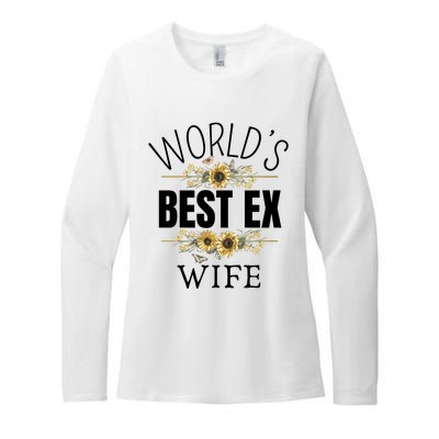 WorldS Best Ex Wife Sarcastic Divorcee Sayings Womens CVC Long Sleeve Shirt