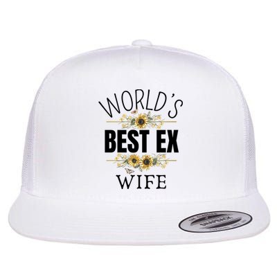 WorldS Best Ex Wife Sarcastic Divorcee Sayings Flat Bill Trucker Hat