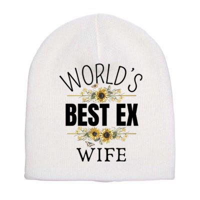 WorldS Best Ex Wife Sarcastic Divorcee Sayings Short Acrylic Beanie