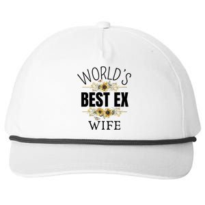 WorldS Best Ex Wife Sarcastic Divorcee Sayings Snapback Five-Panel Rope Hat