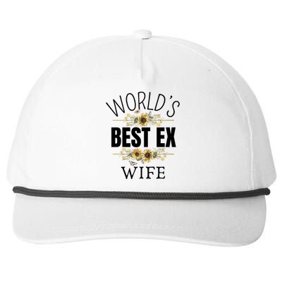 WorldS Best Ex Wife Sarcastic Divorcee Sayings Snapback Five-Panel Rope Hat