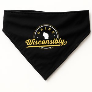 Wisconsin Beer Enthusiast Drinking Culture USA-Made Doggie Bandana