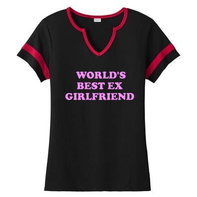 WorldS Best Ex Girlfriend Ladies Halftime Notch Neck Tee