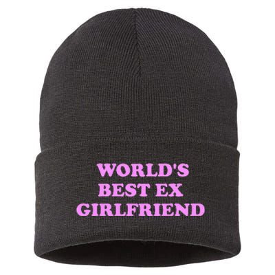 WorldS Best Ex Girlfriend Sustainable Knit Beanie