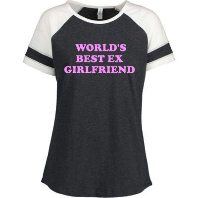 WorldS Best Ex Girlfriend Enza Ladies Jersey Colorblock Tee