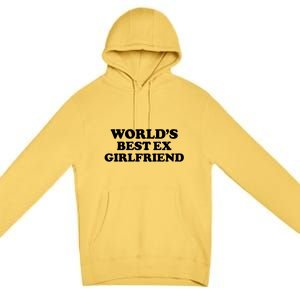 World’s Best Ex Girlfriend Funny Sarcasm Premium Pullover Hoodie