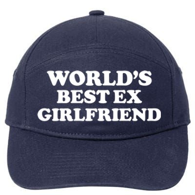 World’s Best Ex Girlfriend Funny Sarcasm 7-Panel Snapback Hat