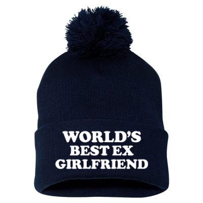 World’s Best Ex Girlfriend Funny Sarcasm Pom Pom 12in Knit Beanie