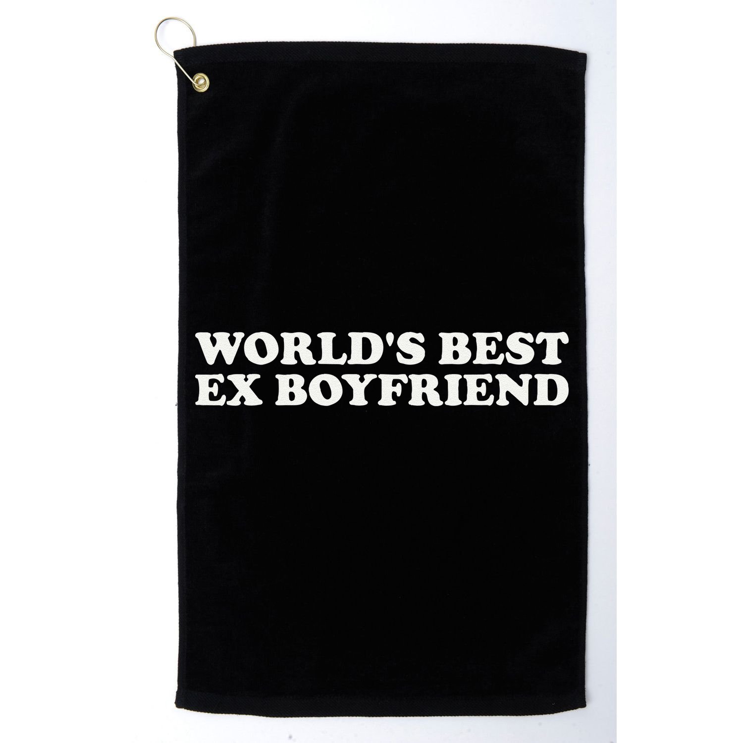WorldS Best Ex Boyfriend Funny Exboyfriend Golf Towel