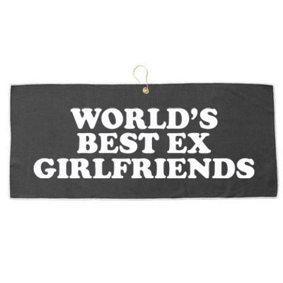 Worlds Best Ex Girlfriend Funny 2000s Celebrity Inspired Meme Large Microfiber Waffle Golf Towel