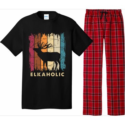 Wildlife Buck Elk Hunting Hunter Deer Silhouette Elkaholic Pajama Set