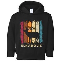 Wildlife Buck Elk Hunting Hunter Deer Silhouette Elkaholic Toddler Hoodie