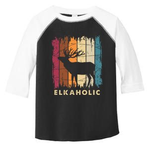 Wildlife Buck Elk Hunting Hunter Deer Silhouette Elkaholic Toddler Fine Jersey T-Shirt