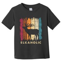 Wildlife Buck Elk Hunting Hunter Deer Silhouette Elkaholic Toddler T-Shirt