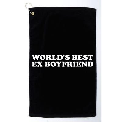 Worlds Best Ex Boyfriend Funny Exboyfriend Golf Towel