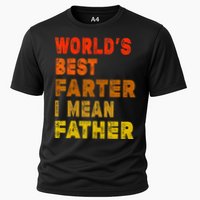 World's Best Farter I Mean Father Funny Quote Father's Day Cooling Performance Crew T-Shirt