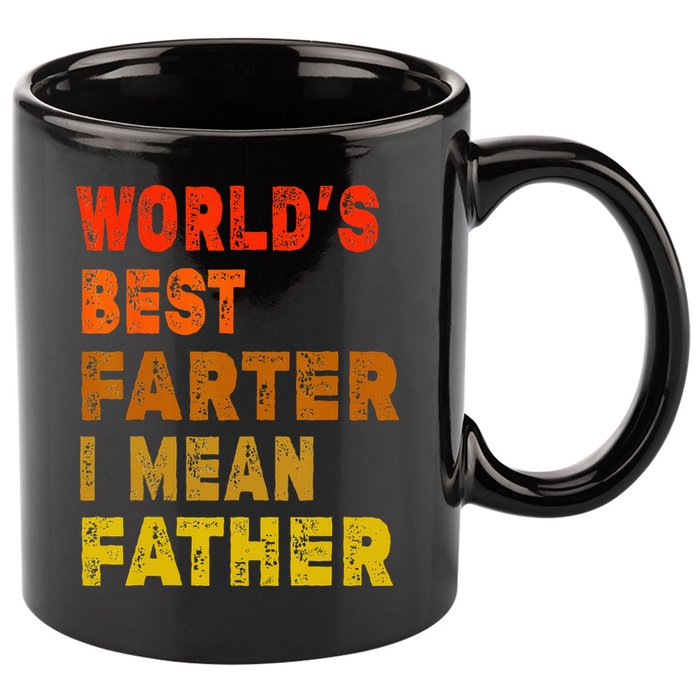World's Best Farter I Mean Father Funny Quote Father's Day 11oz C Handle Ceramic Mug