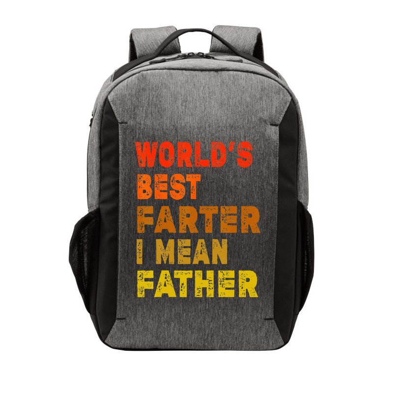 World's Best Farter I Mean Father Funny Quote Father's Day Vector Backpack