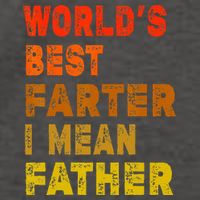 World's Best Farter I Mean Father Funny Quote Father's Day Vector Backpack