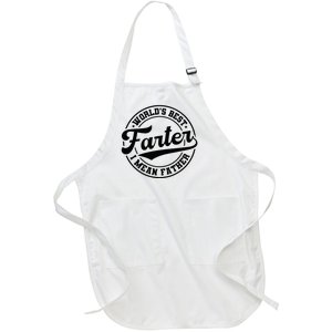 Worlds Best Farter I Mean Father Funny Fathers Day Dad Full-Length Apron With Pockets