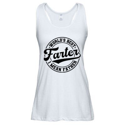 Worlds Best Farter I Mean Father Funny Fathers Day Dad Ladies Essential Flowy Tank