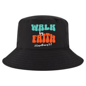 Walk By Faith 2 Corinthians 5:7 Christian Cool Comfort Performance Bucket Hat