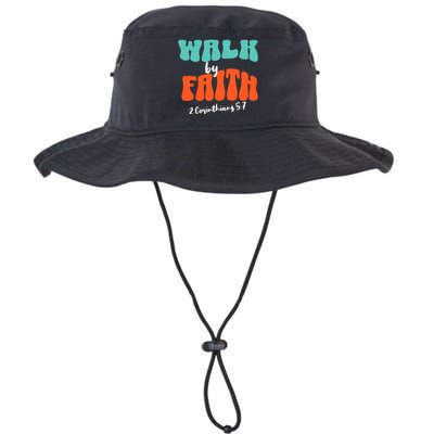 Walk By Faith 2 Corinthians 5:7 Christian Legacy Cool Fit Booney Bucket Hat