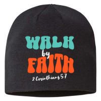 Walk By Faith 2 Corinthians 5:7 Christian Sustainable Beanie