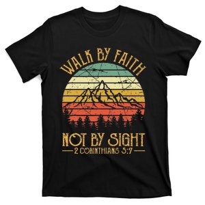 Walk By Faith Not By Sight T Bible Verse Gift Christian T-Shirt