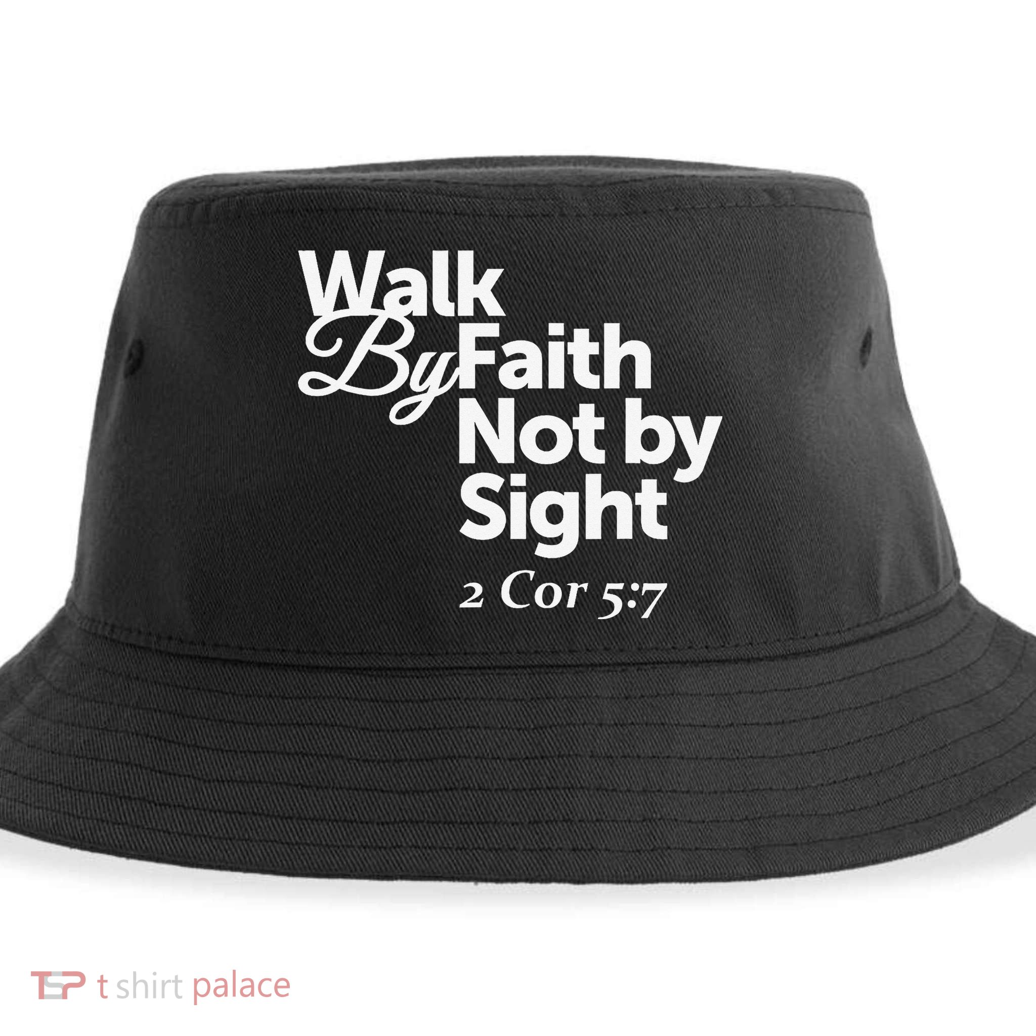 Walk By Faith Not By Sight - 2 Cor 57 Sustainable Bucket Hat