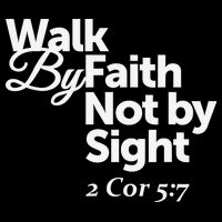Walk By Faith Not By Sight - 2 Cor 57 Drawstring Bag
