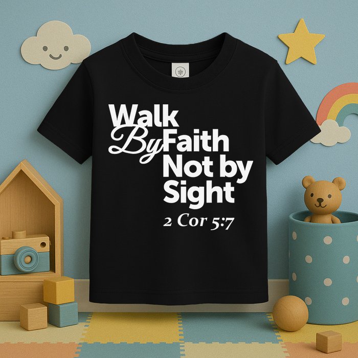 Walk By Faith Not By Sight - 2 Cor 57 Toddler T-Shirt