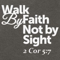 Walk By Faith Not By Sight - 2 Cor 57 Cotton Canvas Backpack