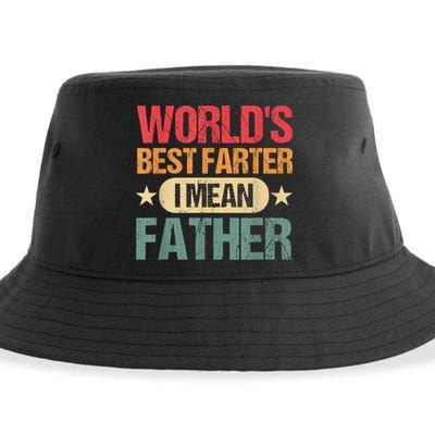 Worlds Best Farter I Mean Father Best Dad Ever Cool Sustainable Bucket Hat