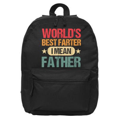 Worlds Best Farter I Mean Father Best Dad Ever Cool 16 in Basic Backpack