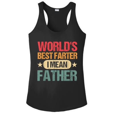 Worlds Best Farter I Mean Father Best Dad Ever Cool Ladies PosiCharge Competitor Racerback Tank