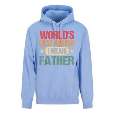 Worlds Best Farter I Mean Father Best Dad Ever Cool Unisex Surf Hoodie