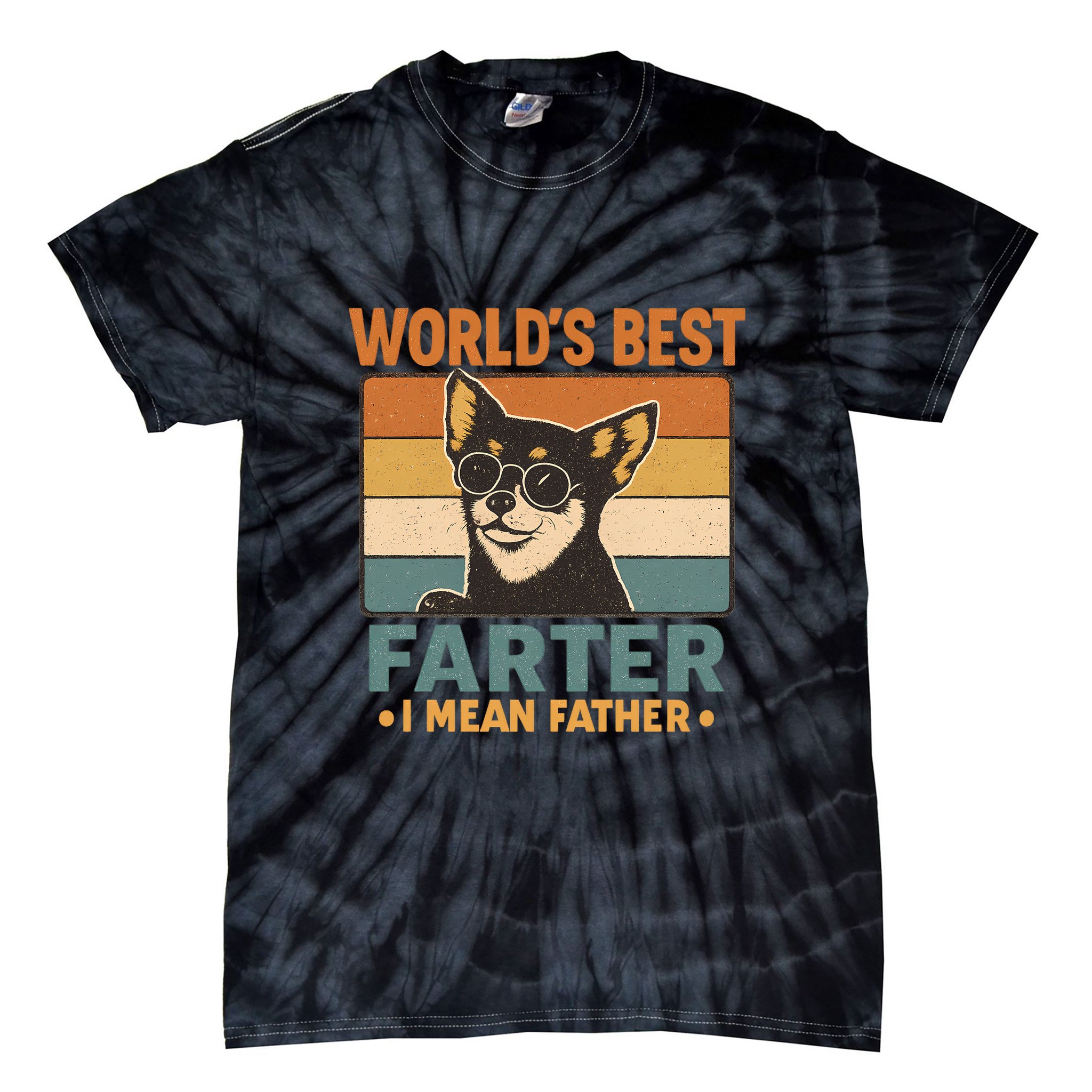 World's Best Farter I Mean Father Tie-Dye T-Shirt