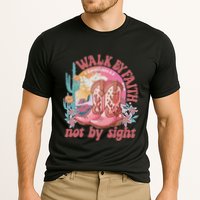 Walk By Faith Not By Sight Saying Bible Verse Cooling Performance Crew T-Shirt